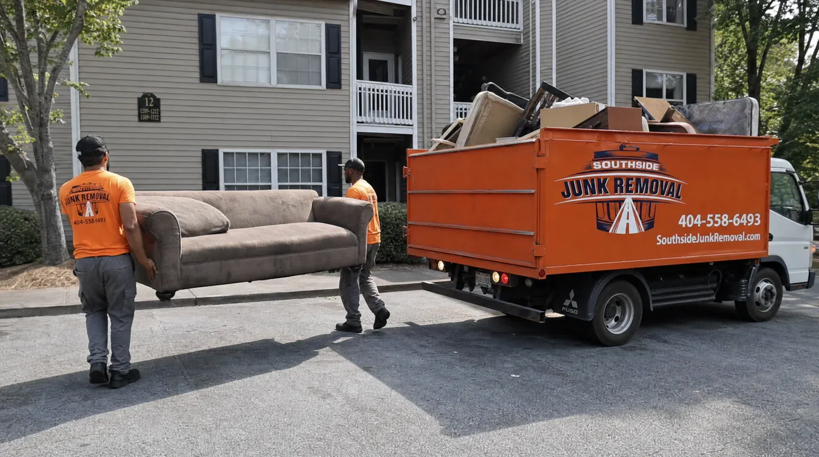 Apartment cleanouts by Southside Junk Removal in metro Atlanta