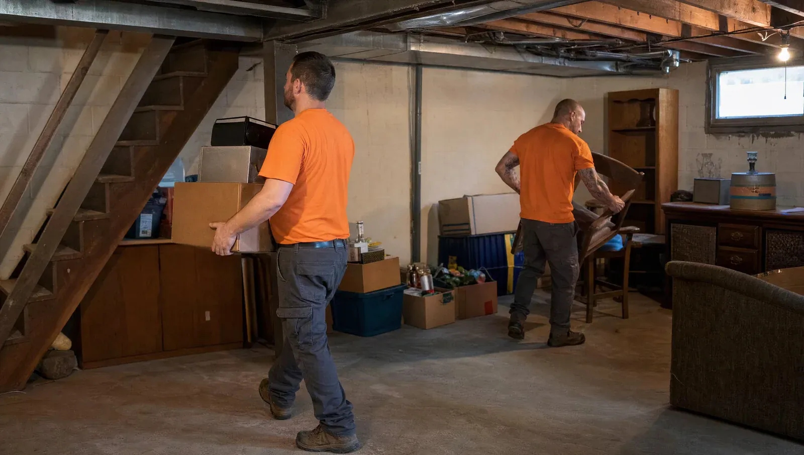 Basement cleanout by Southside Junk Removal in metro Atlanta