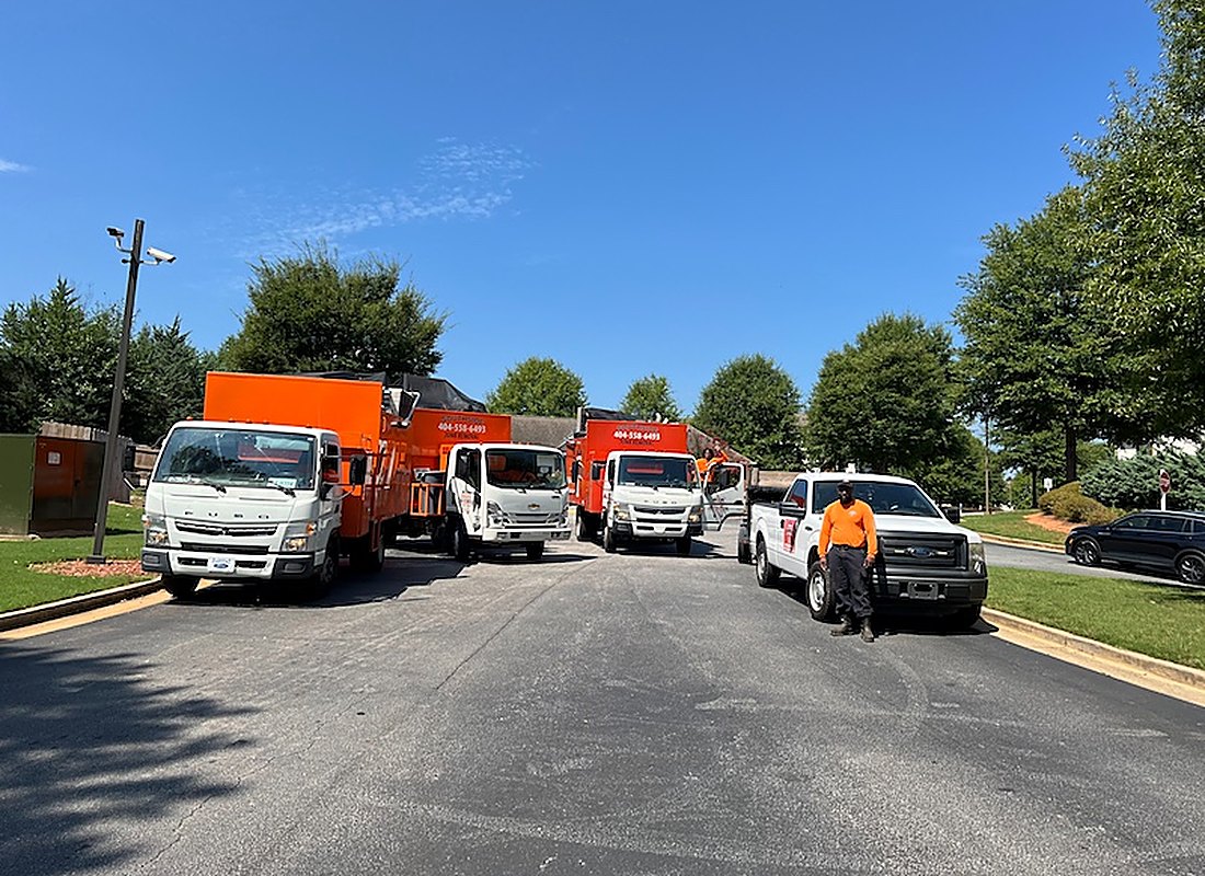 Southside Junk Removal crew on a junk removal job in metro Atlanta