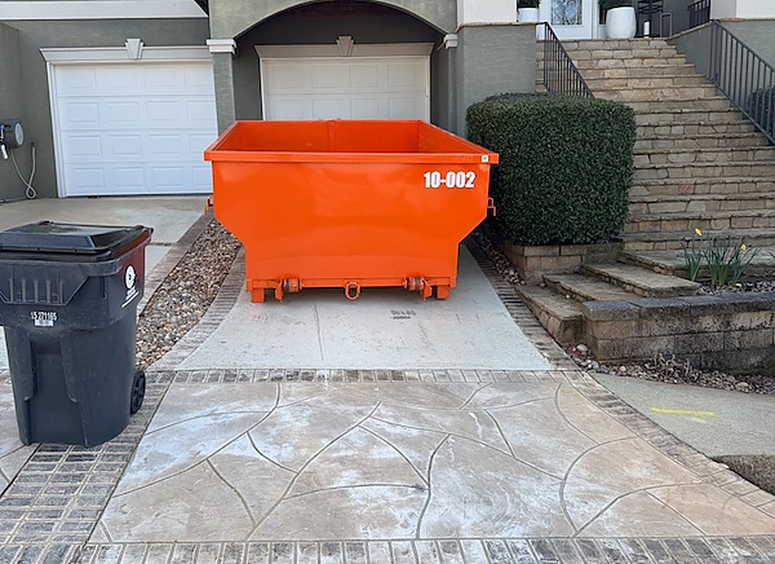 Southside Junk Removal crew on a junk removal job in metro Atlanta