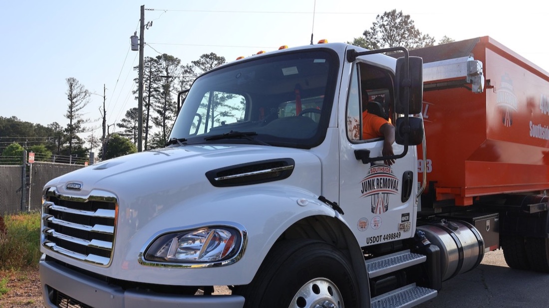 Southside Junk Removal truck and crew ready for a job