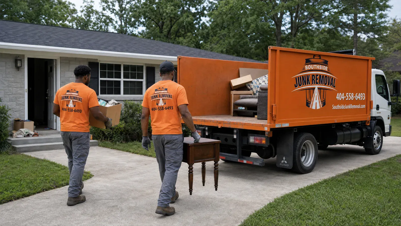 Real estate cleanout by Southside Junk Removal in metro Atlanta