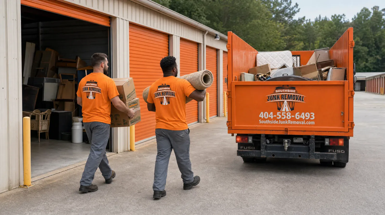 Storage unit cleanouts by Southside Junk Removal in metro Atlanta