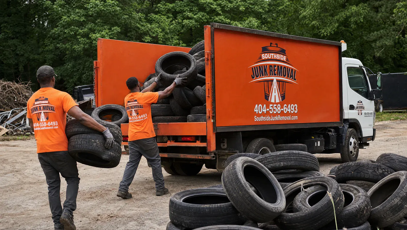 Tires and rubber removal by Southside Junk Removal in metro Atlanta